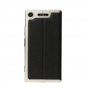JT Berlin Folio Case - хоризонтален кожен (веган кожа) калъф тип портфейл за Sony Xperia XZ1 (черен) 3