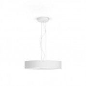 Philips Fair Hue Pendant Lamp - комплект висяща таванна лампа с бяла светлина и ключ за димиране за безжично управляемо осветление за iOS и Android устройства (бял)