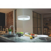 Philips Fair Hue Pendant Lamp - комплект висяща таванна лампа с бяла светлина и ключ за димиране за безжично управляемо осветление за iOS и Android устройства (бял) 1