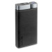 4smarts Power Bank VoltHub Leatherette 20000 mAh - външна батерия с два USB и USB-C изходи (черен) 1