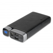 4smarts Power Bank VoltHub Leatherette 20000 mAh - външна батерия с два USB и USB-C изходи (черен) 3