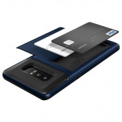 Verus Damda Glide Case - висок клас хибриден удароустойчив кейс с място за кр. карти за Samsung Galaxy Note 8 (тъмносин) 2