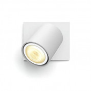 Philips Runner Hue Single Spot And Dimmer Switch - комплект стенна лампа с бяла светлина и ключ за димиране за безжично управляемо осветление за iOS и Android устройства (бял) 1