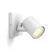 Philips Runner Hue Single Spot And Dimmer Switch - комплект стенна лампа с бяла светлина и ключ за димиране за безжично управляемо осветление за iOS и Android устройства (бял) 1