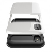 Verus Damda Glide Case - висок клас хибриден удароустойчив кейс с място за кр. карти за iPhone XS, iPhone X (бял) 3
