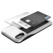 Verus Damda Glide Case - висок клас хибриден удароустойчив кейс с място за кр. карти за iPhone XS, iPhone X (сребрист) 2