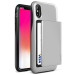 Verus Damda Glide Case - висок клас хибриден удароустойчив кейс с място за кр. карти за iPhone XS, iPhone X (сребрист) 1
