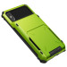 Verus Damda Folder Case - висок клас хибриден удароустойчив кейс с място за кр. карти за iPhone XS, iPhone X (зелен) 5