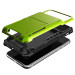 Verus Damda Folder Case - висок клас хибриден удароустойчив кейс с място за кр. карти за iPhone XS, iPhone X (зелен) 2