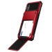 Verus Damda Folder Case - висок клас хибриден удароустойчив кейс с място за кр. карти за iPhone XS, iPhone X (червен) 4