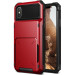 Verus Damda Folder Case - висок клас хибриден удароустойчив кейс с място за кр. карти за iPhone XS, iPhone X (червен) 1
