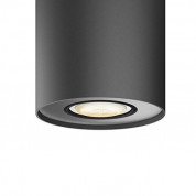 Philips Pillar Hue Single Spot And Dimmer Switch - комплект таванна лампа с бяла светлина и ключ за димиране за безжично управляемо осветление за iOS и Android устройства (черен) 1