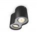 Philips Pillar Hue Double Spotlight And Dimmer Switch - комплект двойна таванна лампа с бяла светлина и ключ за димиране за безжично управляемо осветление за iOS и Android устройства (черен) 2