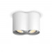 Philips Pillar Hue Double Spotlight And Dimmer Switch - комплект двойна таванна лампа с бяла светлина и ключ за димиране за безжично управляемо осветление за iOS и Android устройства (бял) 1