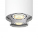 Philips Pillar Hue Double Spotlight And Dimmer Switch - комплект двойна таванна лампа с бяла светлина и ключ за димиране за безжично управляемо осветление за iOS и Android устройства (бял) 3