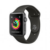 Apple Watch Series 3, 42mm Space Gray Aluminum Case with Gray Sport Band - умен часовник от Apple