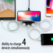 Torrii Bolt Wireless Charging Hub - поставка (пад) за безжично захранване за QI съвместими устройства и зареждане на до още 3 устройства чрез кабел (черен) 5