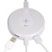 Torrii Bolt Wireless Charging Hub - поставка (пад) за безжично захранване за QI съвместими устройства и зареждане на до още 3 устройства чрез кабел (бял) 3