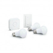 Philips Hue Starter Kit E27 White A60 3 Set Plus switch - система за безжично управляемо осветление за iOS и Android устройства 1