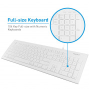Macally Combo Keyboard & Mouse - комплект USB клавиатура и USB мишка за Mac и PC 6