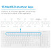 Macally Combo Keyboard & Mouse - комплект USB клавиатура и USB мишка за Mac и PC 3