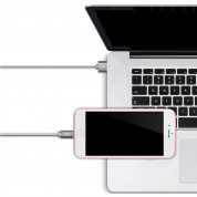 Verus Sync and Charge Lightning - плетен Lightning кабел за iPhone, iPad, iPod (тъмносив) 3