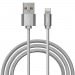 Verus Sync and Charge Lightning - плетен Lightning кабел за iPhone, iPad, iPod (сив) 1