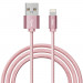 Verus Sync and Charge Lightning - плетен Lightning кабел за iPhone, iPad, iPod (розово злато) 1