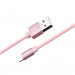 Verus Sync and Charge Lightning - плетен Lightning кабел за iPhone, iPad, iPod (розово злато) 4