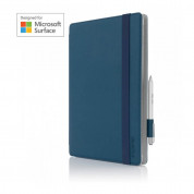 Incipio Roosevelt Folio Case MRSF-070-BLU - кожен калъф, тип папка и поставка за Microsoft Surface Pro 3 & Pro 4 (син)