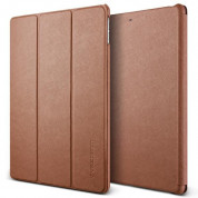 Verus Saffiano K1 - кожен калъф и поставка за iPad Air 3 (2019), iPad Pro 10.5 (кафяв)