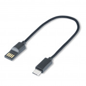 4smarts Basic Capsule USB-C Cable - кабел тип ключодържател за всички устройства с USB-C конектор (10 см) (черен) 2