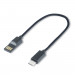4smarts Basic Capsule USB-C Cable - кабел тип ключодържател за всички устройства с USB-C конектор (10 см) (черен) 3