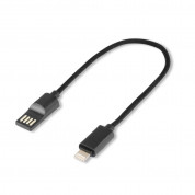4smarts Basic Capsule Lightning Cable - кабел тип ключодържател за Apple устройства с Lightning конектор (10 см) (черен) 2