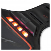4smarts Basic LED Sports Armband Jogger - неопренов спортен калъф за ръка с LED подсветка за iPhone и смартфони до 5.5 инча (оранжев) 2