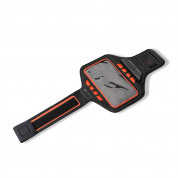 4smarts Basic LED Sports Armband Jogger - неопренов спортен калъф за ръка с LED подсветка за iPhone и смартфони до 5.5 инча (оранжев) 1