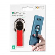 4smarts Loop-Guard Finger Strap - каишка за задържане за смартфони (червен-златист)  7