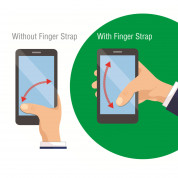4smarts Loop-Guard Finger Strap - каишка за задържане за смартфони (червен-златист)  3