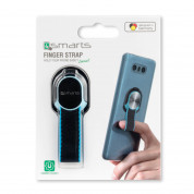 4smarts Loop-Guard Finger Strap - каишка за задържане за смартфони (черен-син)  7