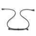 4smarts Necklace - регулируема силиконова каишка за врата за безжични слушалки Apple AirPods (черен) 2
