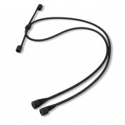 4smarts Necklace - регулируема силиконова каишка за врата за безжични слушалки Apple AirPods (черен) 2