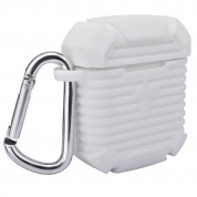 4smarts Silicone Case with Carabiner for Apple AirPods white 2