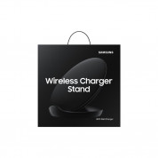 Samsung Wireless Fast Charging Stand EP-N5100BB - поставка (пад) с Fast Charge за безжично захранване за Samsung Galaxy S10, S10 Plus, S9, S9 Plus и QI съвместими устройства (черен)  4