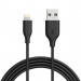Anker Powerline Lightning cable - сертифициран Lightning кабел за iPhone, iPad и iPod с Lightning (1,8 м) (тъмносив) 1