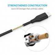 Anker Powerline Lightning cable - сертифициран Lightning кабел за iPhone, iPad и iPod с Lightning (1,8 м) (тъмносив) 1