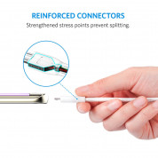 Anker Powerline+ Nylon Micro USB cable 90 cm - качествен плетен кабел за зареждане на устройства с microUSB порт (90 см) (бял) 2