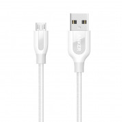 Anker Powerline+ Nylon Micro USB cable 90 cm - качествен плетен кабел за зареждане на устройства с microUSB порт (90 см) (бял)