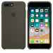 Apple Silicone Case - оригинален силиконов кейс за iPhone 8 Plus, iPhone 7 Plus (тъмнозелен) 3
