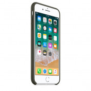 Apple Silicone Case - оригинален силиконов кейс за iPhone 8 Plus, iPhone 7 Plus (тъмнозелен) 3