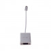 LMP USB-C to VGA Adapter - адаптер за свързване от USB-C към VGA (сребрист) 2